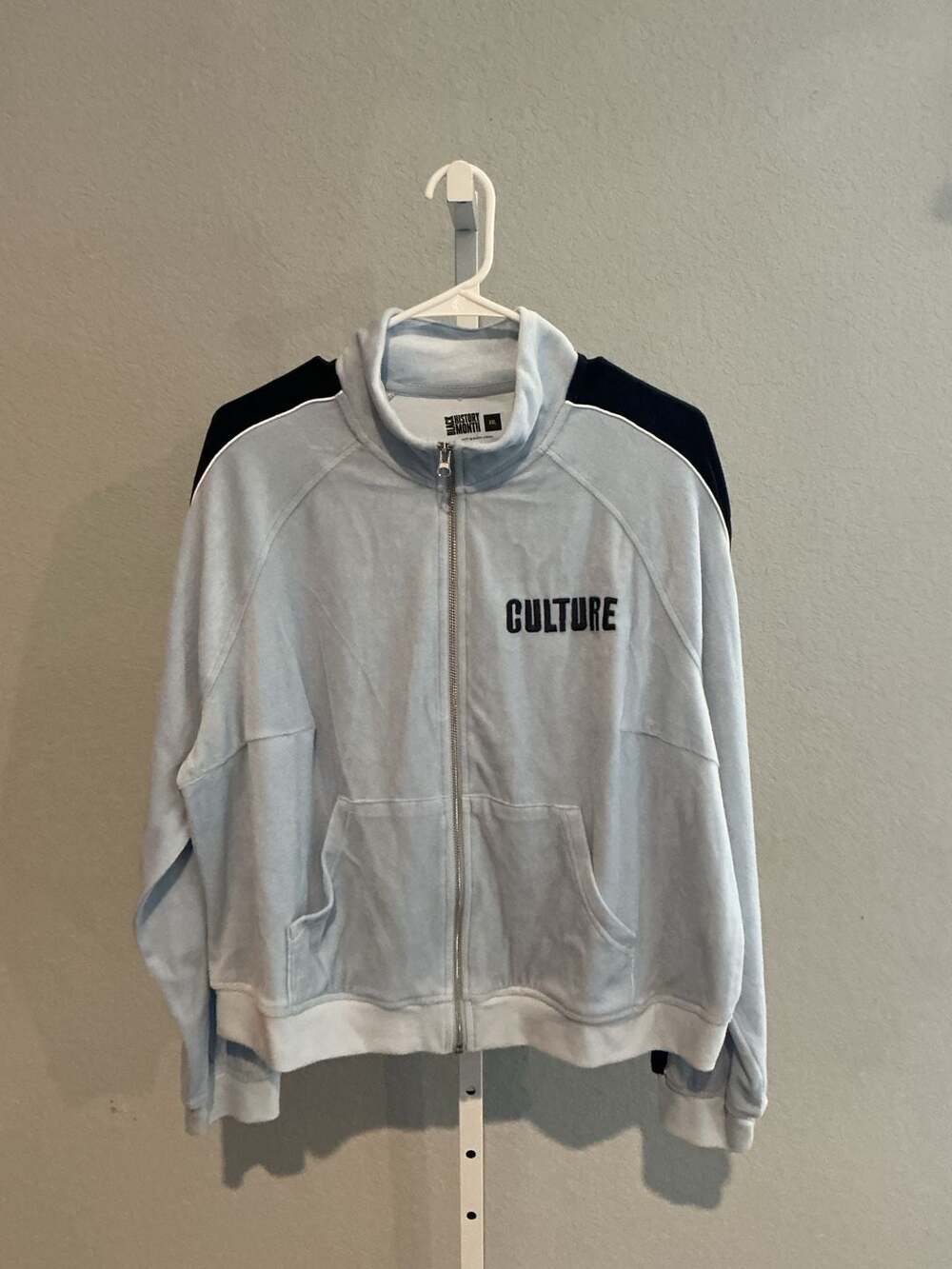 Black History Month Culture Velour Track Jacket Size XXL